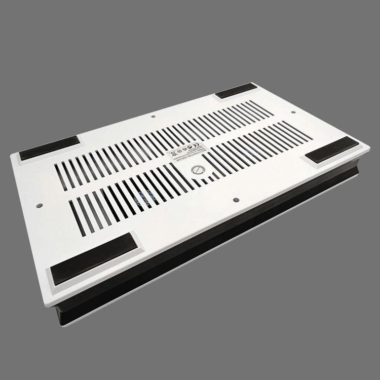 For PS5 Digital / Optical Drive Console Cooling Fan Controller Charging Base With Light Dock Stand, White, Black