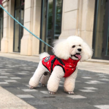 Christmas Dog Clothes Warm Pet Waterproof Reflective Tape Cotton Coat, S, M, L, XL, XXL