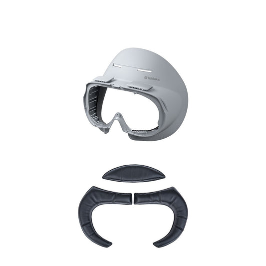 For PICO 4 Hibloks VR Glasses Face Cushion Widened Breathable Protector Pad, 1pc PU Cotton, 2pcs PU Cotton, 1pc Ice Silk, 2pcs Ice Silk
