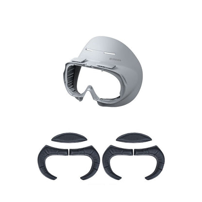 For PICO 4 Hibloks VR Glasses Face Cushion Widened Breathable Protector Pad, 1pc PU Cotton, 2pcs PU Cotton, 1pc Ice Silk, 2pcs Ice Silk