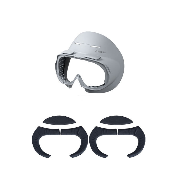 For PICO 4 Hibloks VR Glasses Face Cushion Widened Breathable Protector Pad, 1pc PU Cotton, 2pcs PU Cotton, 1pc Ice Silk, 2pcs Ice Silk