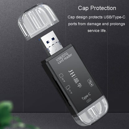 JINGHUA USB2.0 Multi-Function Card Reader SD/TF Dual Card Slot Cell Phone Computer Card Reader