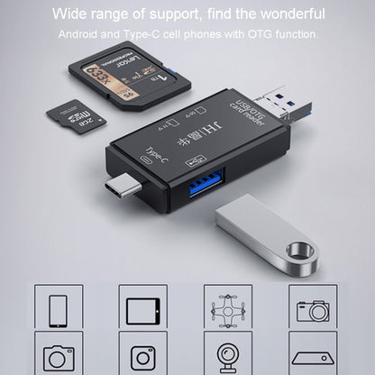 JINGHUA USB2.0 Multi-Function Card Reader SD/TF Dual Card Slot Cell Phone Computer Card Reader