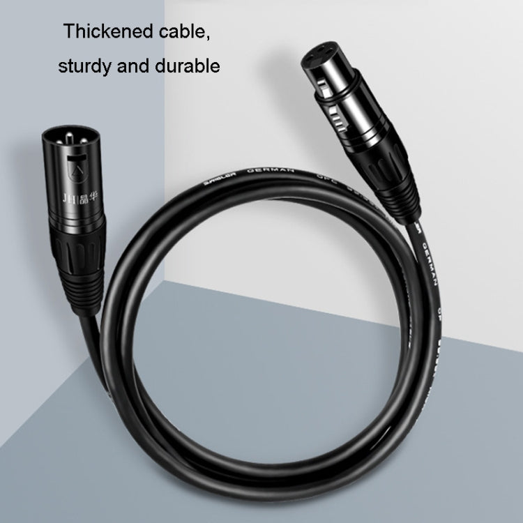 JINGHUA Microphone Cable XLR Male To Female Balanced Cable Mixing Console Amplifier Audio Cable, 1.5M, 3M, 10M