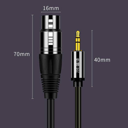 JINGHUA 3.5mm Male To XLR Female Microphone Cable Computer Mixer Audio Cable, 1.5m, 3m, 5m, 10m
