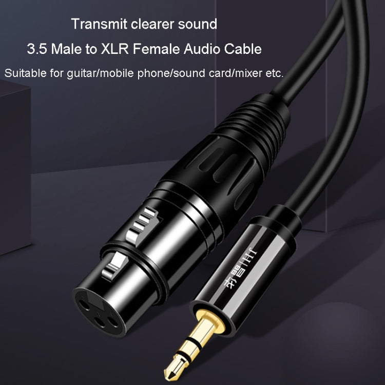 JINGHUA 3.5mm Male To XLR Female Microphone Cable Computer Mixer Audio Cable, 1.5m, 3m, 5m, 10m