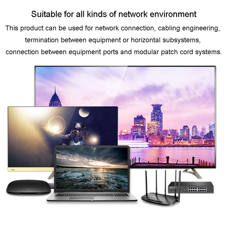 JINGHUA Category 6 Gigabit Double Shielded Router Computer Project All Copper Network Cable, 1M, 2M, 3M, 5M, 10M