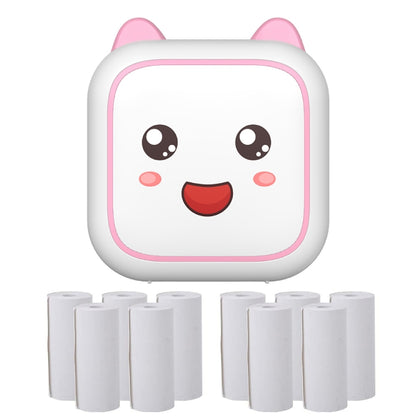 C26 Mini Portable Bluetooth Photo Label Thermal Printer, Blue+1 Paper, Pink+1 Paper, Blue+5 Paper, Pink+5 Paper, Blue+5 Stickers, Pink+5 Stickers, Blue+10 Paper, Pink+10 Paper, Blue+5 Paper+5 Stickers+3 Color Paper, Pink+5 Paper+5 Stickers+3 Color Paper