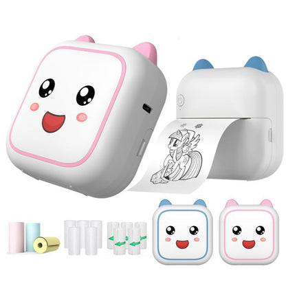 C26 Mini Portable Bluetooth Photo Label Thermal Printer, Blue+1 Paper, Pink+1 Paper, Blue+5 Paper, Pink+5 Paper, Blue+5 Stickers, Pink+5 Stickers, Blue+10 Paper, Pink+10 Paper, Blue+5 Paper+5 Stickers+3 Color Paper, Pink+5 Paper+5 Stickers+3 Color Paper