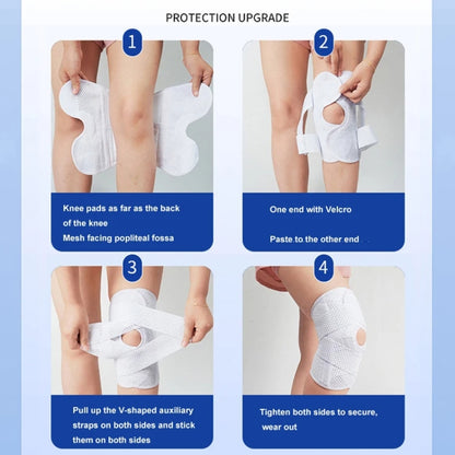 Sixth Generation Breathable Sports Knee Pad Adjustable Outdoor Running Hiking Patella Strap, M, L, XL, XXL