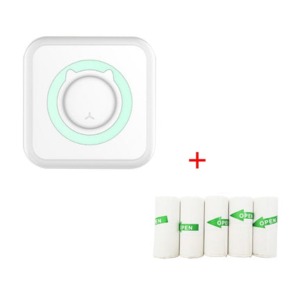 C15 Mini Student Bluetooth Inkless Photo Label Thermal Printer, Green+5 Paper, Pink+5 Paper, Green+5 Stickers, Pink+5 Stickers, Green+10 Paper, Pink+10 Paper, Green+5 Stickers+5 Paper, Pink+5 Stickers+5 Paper, Green+5 Stickers+5 Paper+3 Color Paper