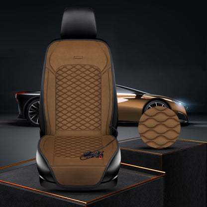 12V Car Winter Electric Heating Short Plush Seat Cushion, Black, Beige, Gray, Brown