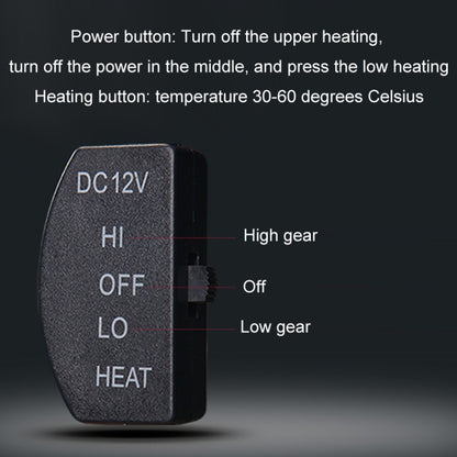 12V Car Winter Electric Heating Short Plush Seat Cushion, Black, Beige, Gray, Brown
