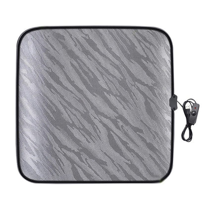 5V Car USB Interface Electric Heating Seat Cushion, Coffee, Gray, Black, Classic Black