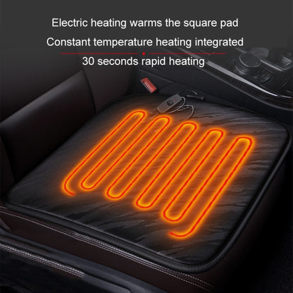 5V Car USB Interface Electric Heating Seat Cushion, Coffee, Gray, Black, Classic Black