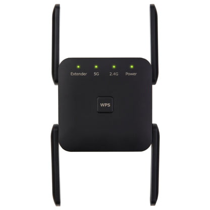 1200Mbps 2.4G / 5G WiFi Extender Booster Repeater Supports Ethernet Port, White EU Plug, White US Plug, White UK Plug, Black EU Plug, Black US Plug, Black UK Plug