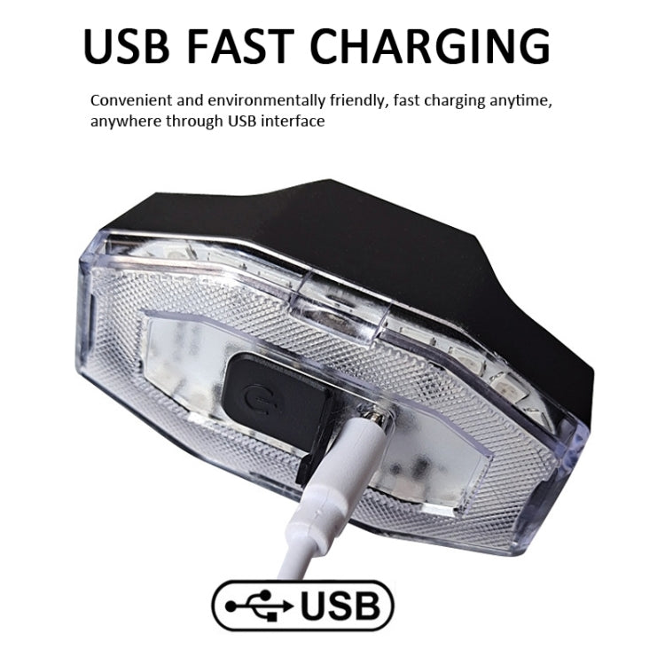 Rechargeable 60 Lumen Colorful Light Bicycle Bike Tail Light Helmet Warning Light, BF-915, BF-911, BF-913