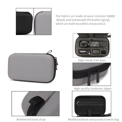 For DJI Osmo Pocket 3 Storage Bag Clutch Carrying Case, Grey, Black