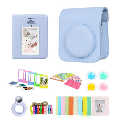 For Polaroid Mini12 7 in 1 Photo Album Sticker Photo Frame Camera Bag, Green, White, Blue, Pink, Purple