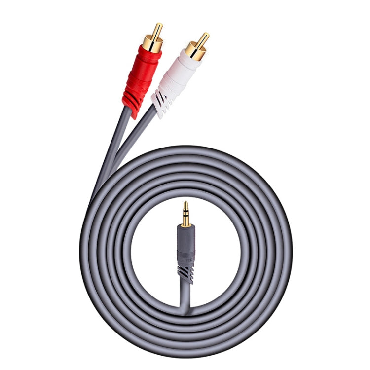 JINGHUA 3.5mm To 2RCA Audio Cable Game Console Outdoor Audio Connection Cable, 1.5m, 3m, 5m, 10m, 15m, 20m, 30m