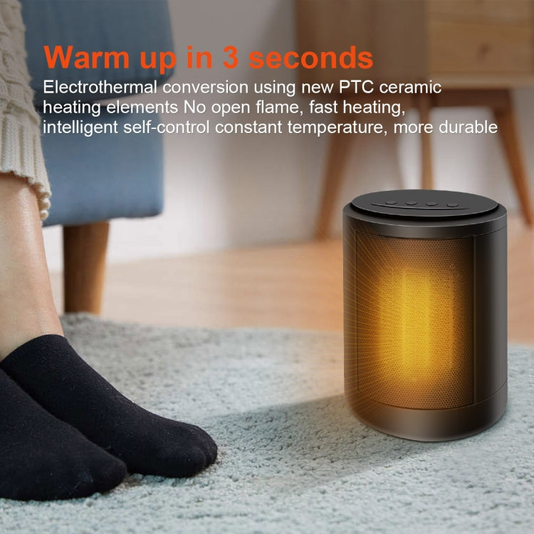 Cylindrical Ceramic Heating Warmer Quick Heat Mini Electric Heater EU Plug