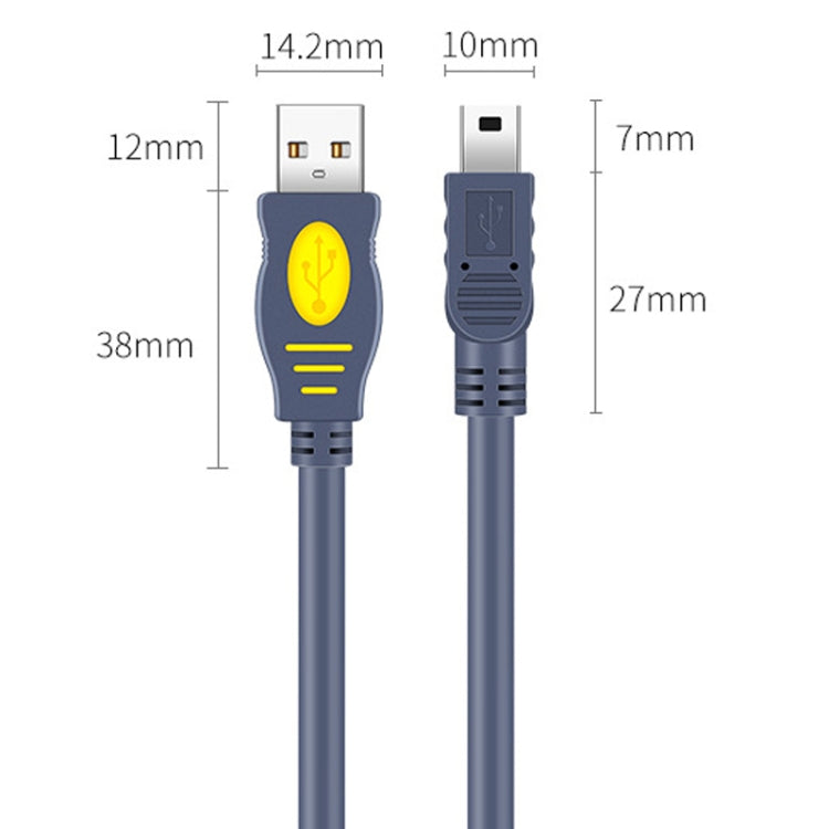 JINGHUA USB2.0 To T-Port Connection Cable MINI5Pin Data Hard Disk Cable, 1.2m, 1.5m, 3m