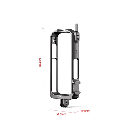 For Insta360 X3 AMagisn Metal Rabbit Cage Protective Frame Accessories, With Lens Cover, Only Cage