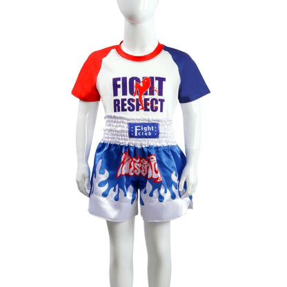 ZhuoAo Boxing Costumes Kids Sparring Fighting Shorts Muay Thai Free Fighting Tights Set, HIT Green, HIT Red, Bright Spot Green, Silvery Dragon Black, Yellow Waist Belt, FIHT Red Blue Spliced, Trophy Cup Black, Hot Printing Red Gold Dragon