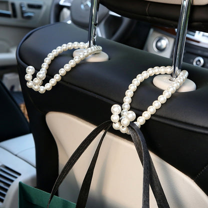 Stainless Steel Pearl Multifunctional Car Seat Back Hook