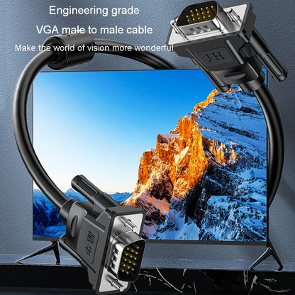 JINGHUA VGA3+6 Computer Monitor Screen Connection Cable VGA Display Connection Wire, 1.5m, 3m, 5m