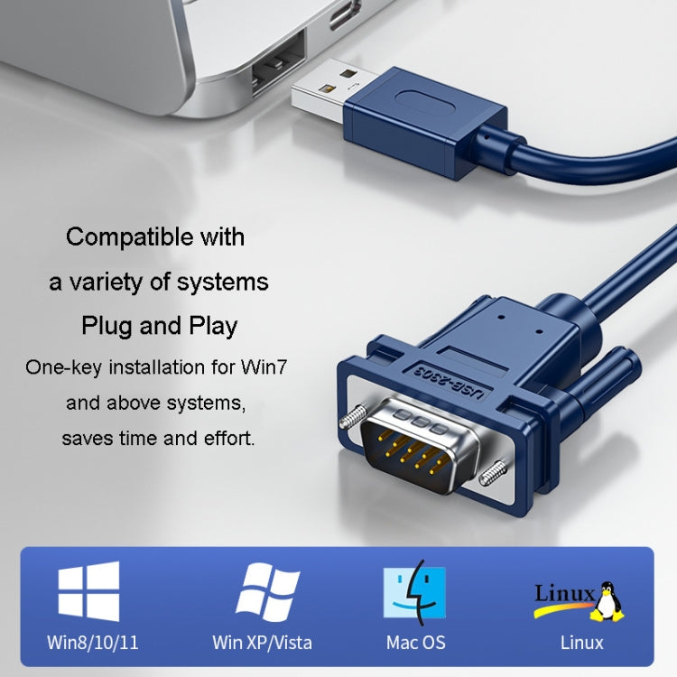JINGHUA USB To RS232 Serial Cable DB9 Pin COM Port Computer Converter, 1.2m, 2m, 3m