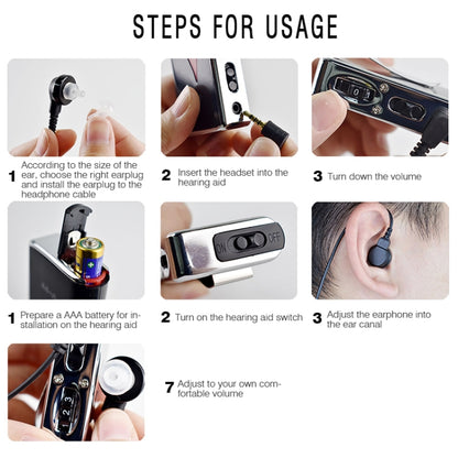 V99 Box Sound Amplifier Aid Hearing Aid Earphone, V99