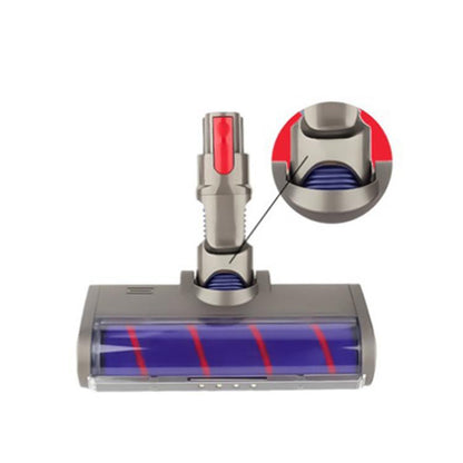 Vacuum Cleaner Soft Fleece Floor Brush With Dust Display LED Lamp, For Dyson V7-V11 G5