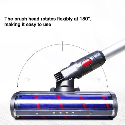 Vacuum Cleaner Soft Fleece Floor Brush With Dust Display LED Lamp, For Dyson V7-V11 G5