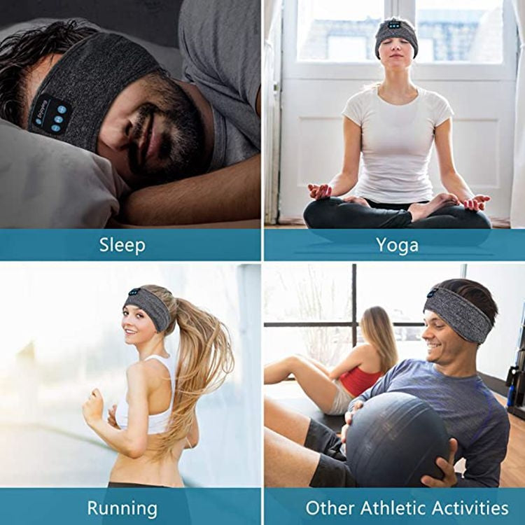 Sleep Bluetooth Bandana Headband Wireless Music Sport Headband Built-in Sleep Music Eye Mask