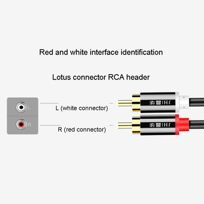 JINGHUA 2RCA Double Lotus Plug Audio Cable Left/Right Channel Stereo Amplifier Connection Wire, 1.5m, 3m, 5m, 10m
