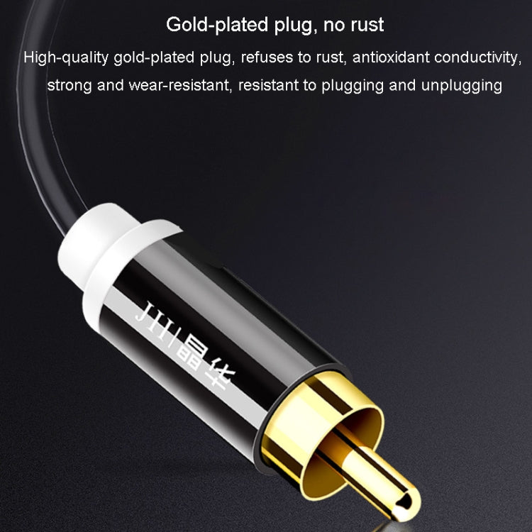 JINGHUA 2RCA Double Lotus Plug Audio Cable Left/Right Channel Stereo Amplifier Connection Wire, 1.5m, 3m, 5m, 10m