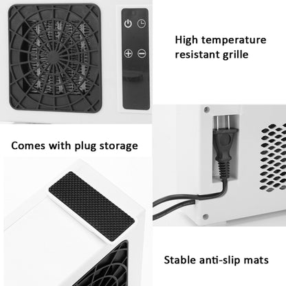 600W Desktop Electric Heater PTC Fast Heating Energy Saving Warm Fan, With Remote Control