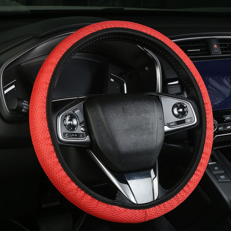 Car Mesh Steering Wheel Cover Breathable Elasticized Handle Sleeve, 38cm