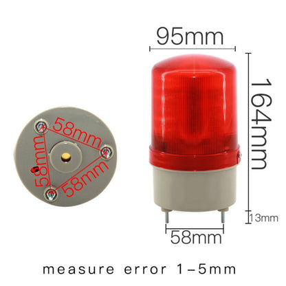 LED Rotating Warning Light Audible Alarm Light