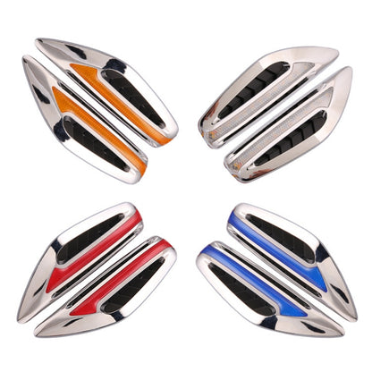 2pcs Car Fender Blade Dynamic Side Marker Lights 12V LED High Bright Daytime Running Lights, Red, White, Blue