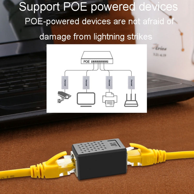 JINGHUA S61 Dual Pass-Through Header Network Cable Butt Connector Extender