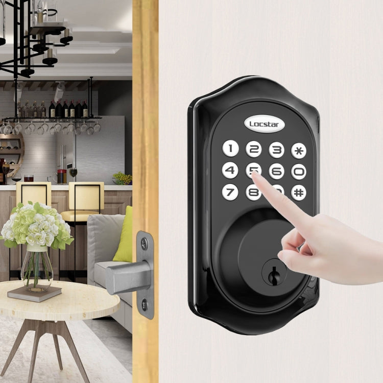 C88 Bluetooth Remote Tuya Automatic Smart Electronic Password Door Lock, C88 Black