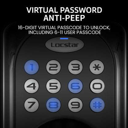 C88 Bluetooth Remote Tuya Automatic Smart Electronic Password Door Lock, C88 Black