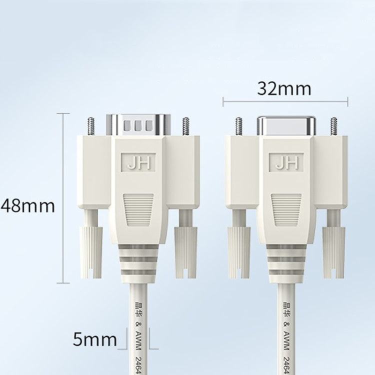 JINGHUA B110 Male To Female DB Cable RS232 Serial COM Cord Printer Device Connection Line, 1.5m, 3m, 5m, 10m