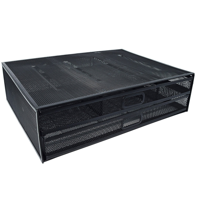 Computer Cooling Height Increase Stand Drawer Type Double Iron Desktop Storage Shelf