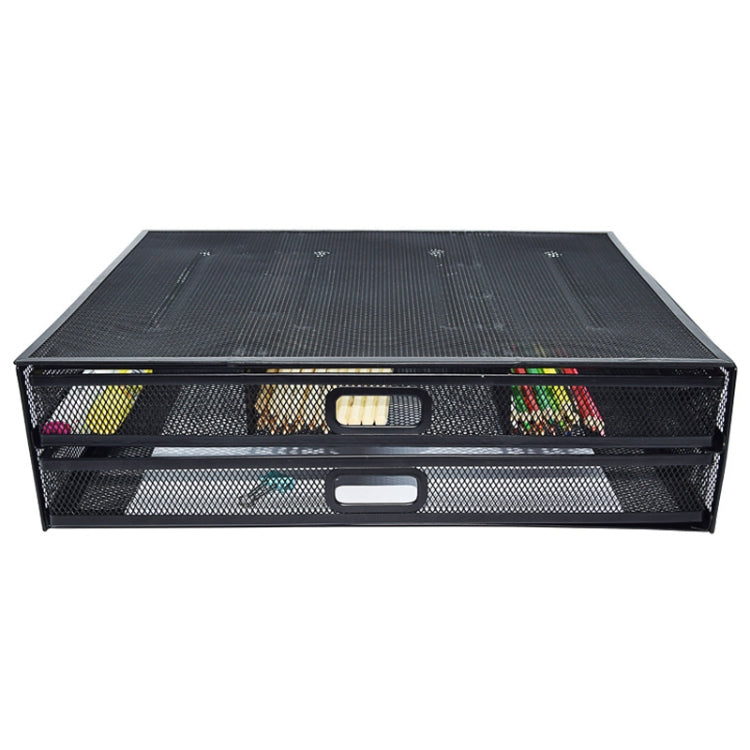 Computer Cooling Height Increase Stand Drawer Type Double Iron Desktop Storage Shelf