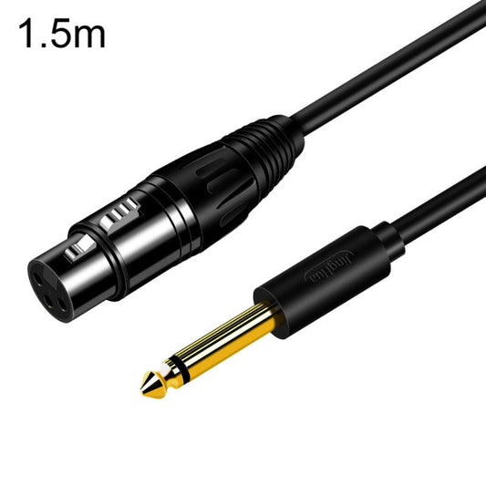 JINGHUA 6.5 Male To Female XLR Audio Cable 6.35 Three Core Balanced Microphone Mixer, 1.5m, 3m, 5m, 10m
