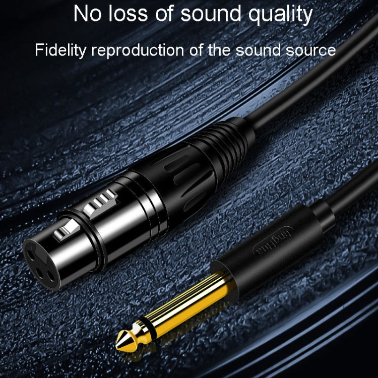 JINGHUA 6.5 Male To Female XLR Audio Cable 6.35 Three Core Balanced Microphone Mixer, 1.5m, 3m, 5m, 10m