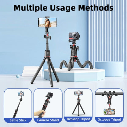 Octopus Tripod Mobile Phone Camera Portable Handheld Photo Bracket, C03 Telescopic Pole With Remote